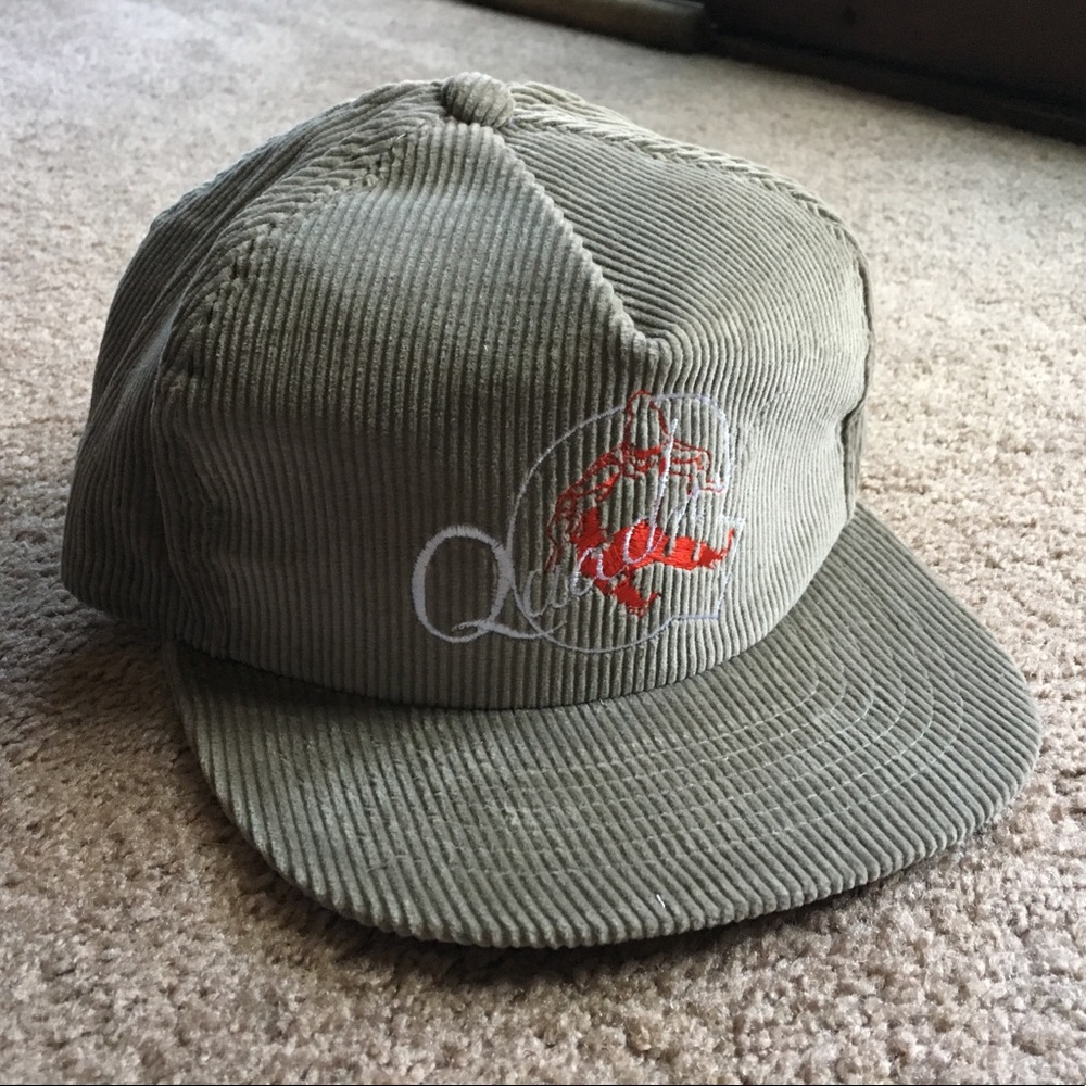 Vintage Quadna Mountain (MN) Corduroy Trucker Hat